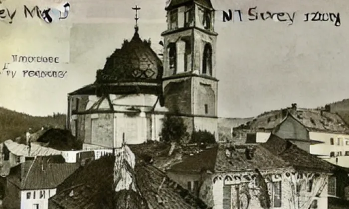 Kostel Nejsvětější Trojice (Aš) – zima