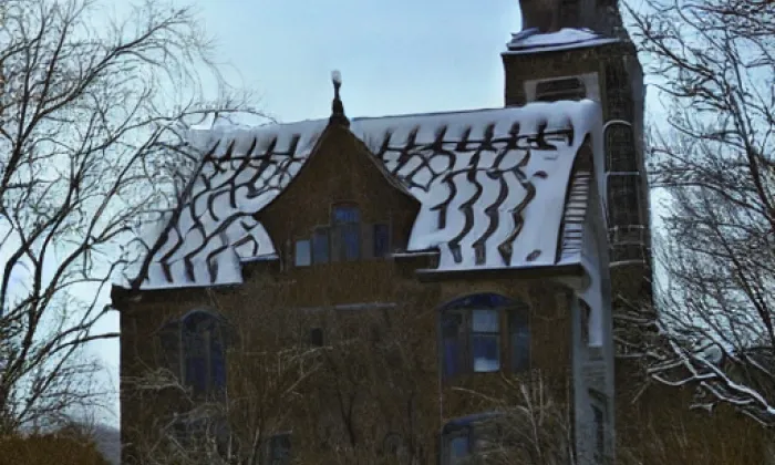 Kostel Nejsvětější Trojice (Albrechtice u Rýmařova) – zima