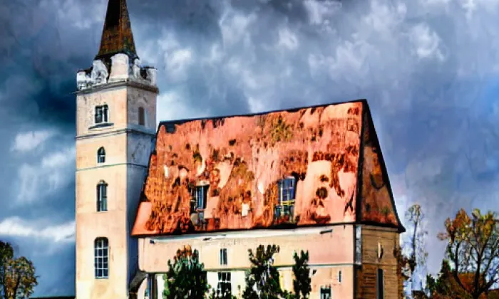 Kostel Nejsvětější Trojice (Běhařovice) – podzim