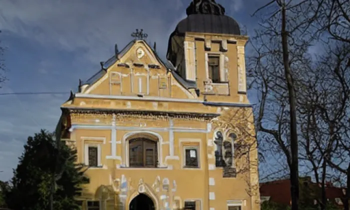 Kostel Nejsvětější Trojice (Chýnov) – noc