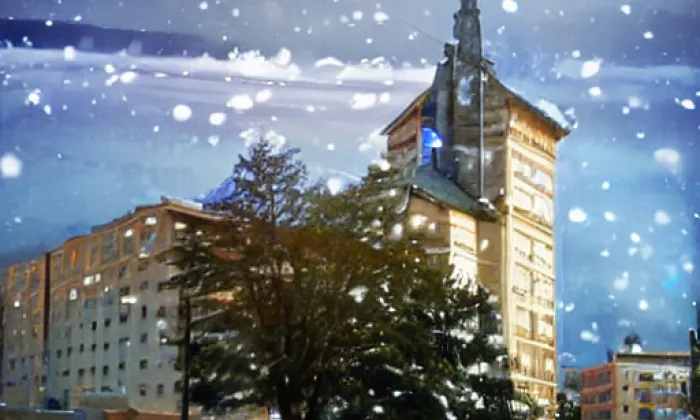 Kostel Nejsvětější Trojice (Dědice) – zima