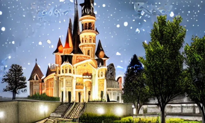Kostel Nejsvětější Trojice (Dobříš) – noc