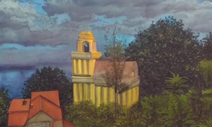 Kostel Nejsvětější Trojice (Dobřichov) – léto