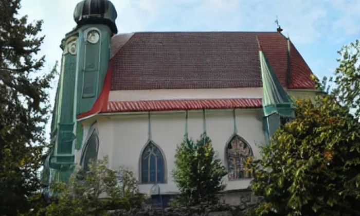 Kostel Nejsvětější Trojice (Drahobudice) – zima