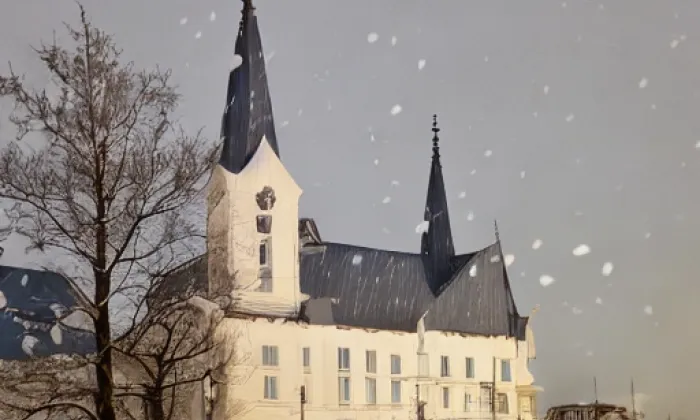 Kostel Nejsvětější Trojice (Drnovice) – winter