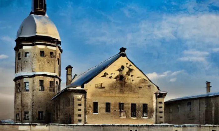 Kostel Nejsvětější Trojice (Hostinné) – zima