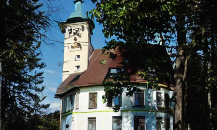 kostel Nejsvětější Trojice (Jindřichův Hradec II) – akvarel
