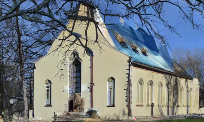 Kostel Nejsvětější Trojice (Křemešník) – winter