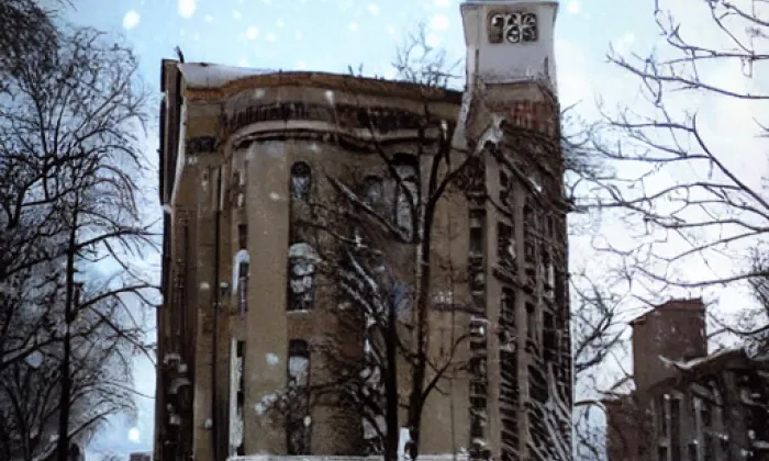 kostel Nejsvětější Trojice (Klášter) – winter