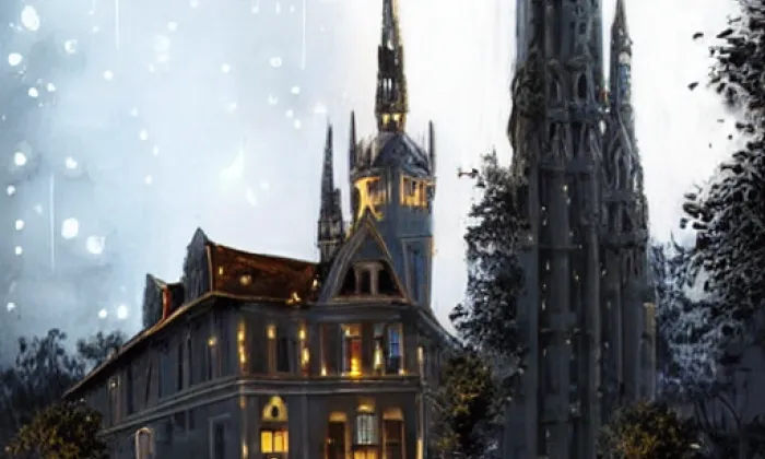 Kostel Nejsvětější Trojice (Krásný Les) – noc