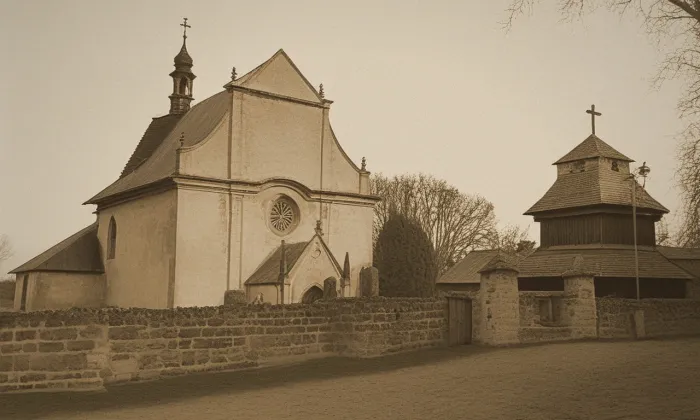 Kostel Nejsvětější Trojice (Obrubce) – historical