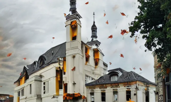 Kostel Nejsvětější Trojice (Opočno) – autumn