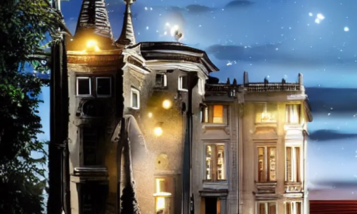 Kostel Nejsvětější Trojice (Slaný) – noc