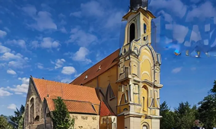 Kostel Nejsvětější Trojice (Stranná) – iluminace