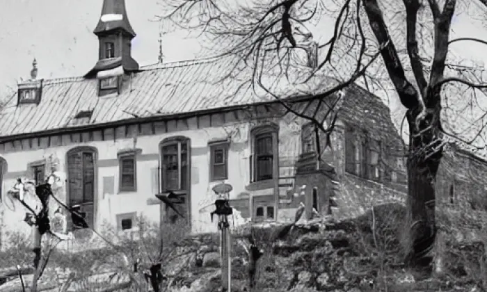 kostel Nejsvětější Trojice (Vintířov) – podzim