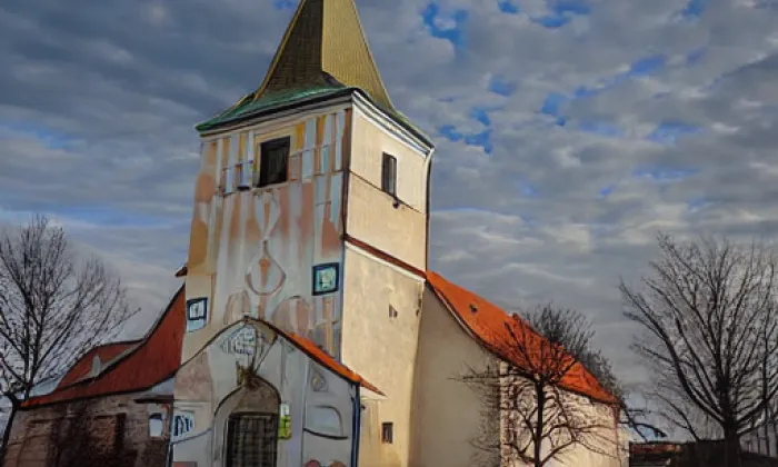kostel Nejsvětější Trojice (Vladislav) – winter