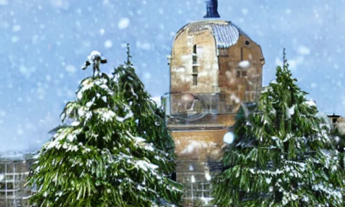 Kostel Nejsvětější Trojice v Zahořanech – winter