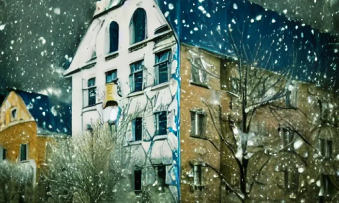 Kostel Nejsvětější Trojice ve Fulneku – zima