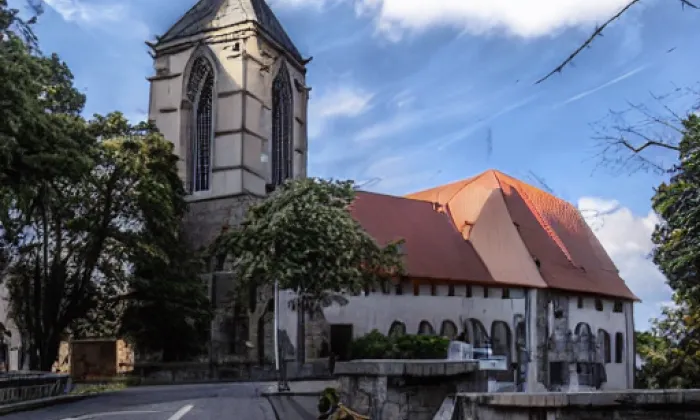 Kostel Nejsvětějšího Srdce Ježíšova v Kročehlavech – zima