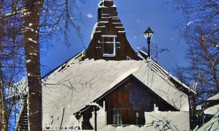 kostel Nejsvětějšího Srdce Ježíšova (Suchá) – winter
