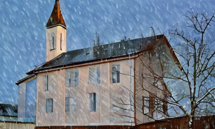 Kostel Neposkvrněného početí Panny Marie (Zvole) – winter