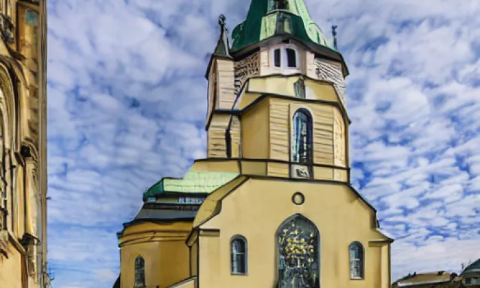 kostel Neposkvrněného početí Panny Marie (Trnitá) – winter