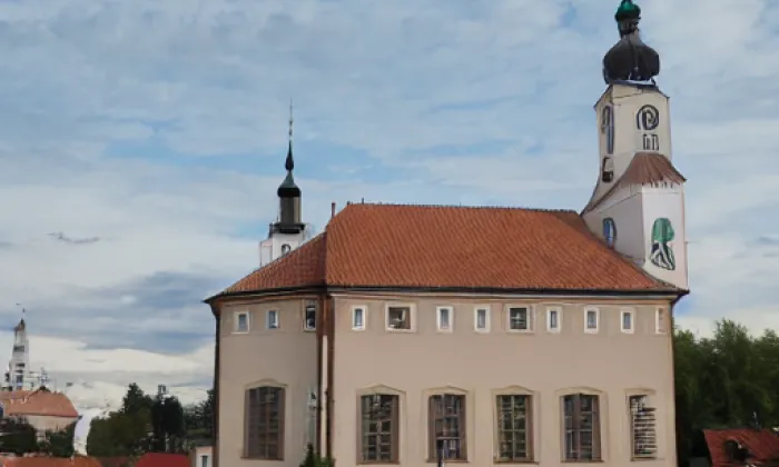 kostel Neposkvrněného početí Panny Marie (Prace) – podzim