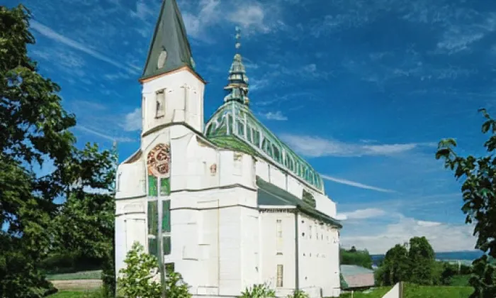 Kostel Panny Marie Bolestné (Dobrá Voda u Českých Budějovic) – jaro