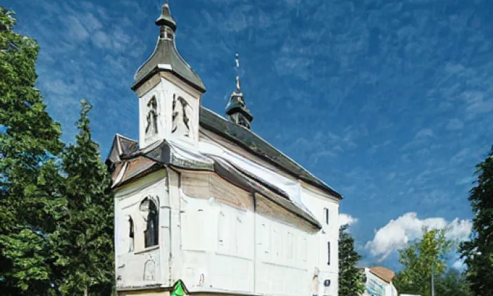 Kostel Panny Marie Bolestné (Dobrá Voda u Českých Budějovic) – zima