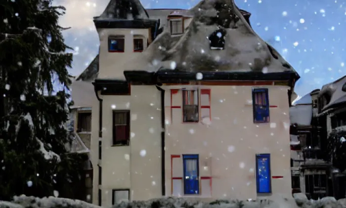 Kostel Panny Marie Bolestné (Hamry) – winter