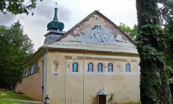Kostel Panny Marie Bolestné (Horní Planá) – jaro