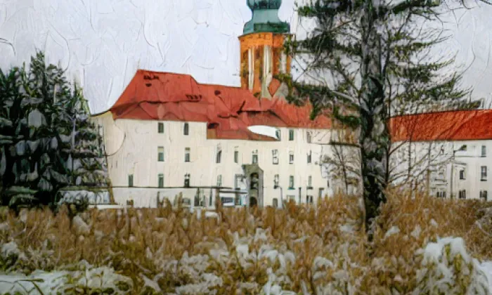 kostel Panny Marie Bolestné de Sale – winter