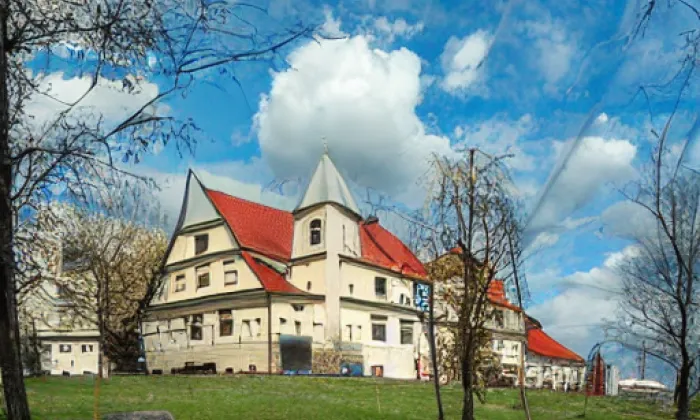 Kostel Panny Marie Karmelské (Kostelní Vydří) – zima