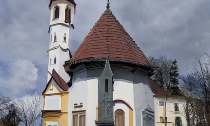 kostel Panny Marie Královny (Hrušovany u Brna) – zima