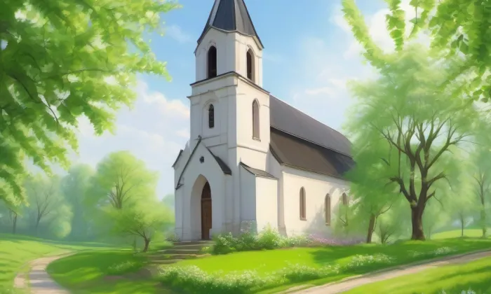 Kostel Panny Marie Na louži – jaro