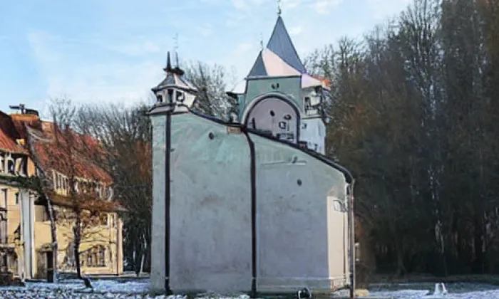 Kostel Panny Marie pod Skalou – noc