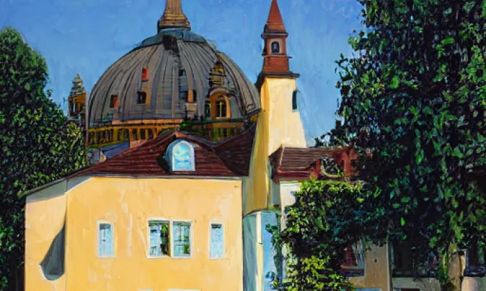 Kostel Panny Marie Pomocné (Železná Ruda) – summer