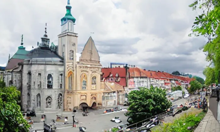 kostel Panny Marie Pomocnice křesťanů (Zlín) – summer