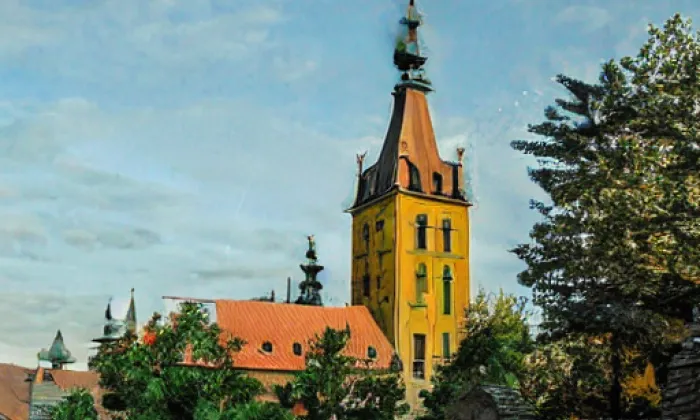 Kostel Panny Marie Růžencové (Východní Předměstí) – summer