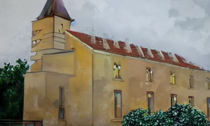 kostel Panny Marie Sněžné (Čejkovice) – noc