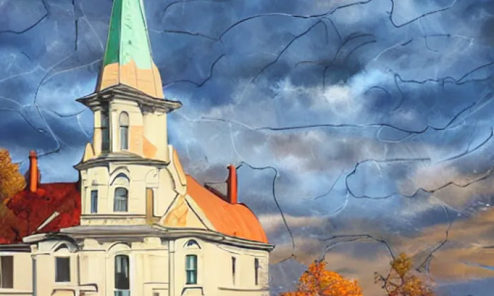 kostel Panny Marie Sněžné v Rokycanech – autumn