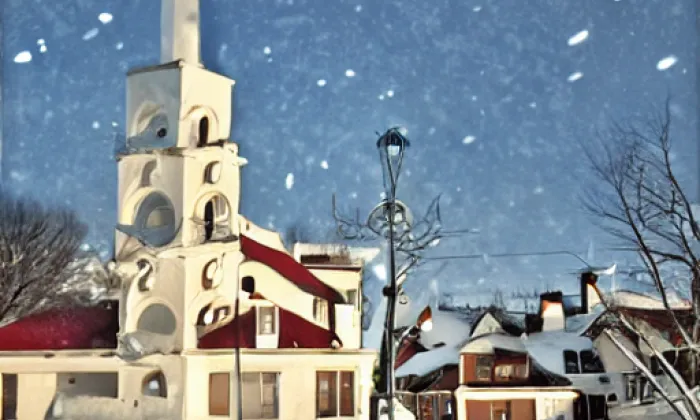 kostel Panny Marie Sněžné v Rokycanech – winter