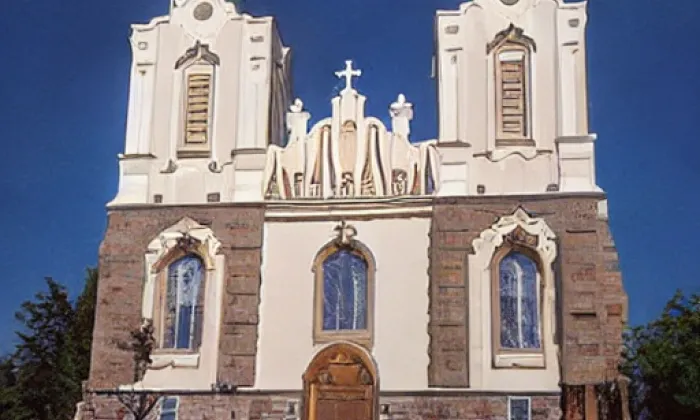 Kostel Panny Marie Vítězné (Řepín) – noc