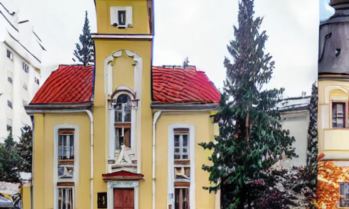 kostel Povýšení sv. Kříže – winter