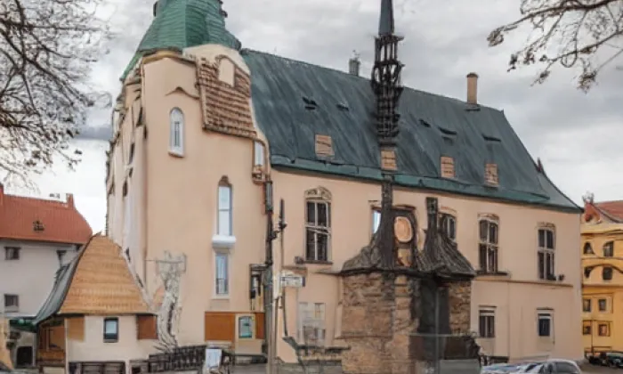 kostel Povýšení svatého Kříže (Doubravník) – podzim