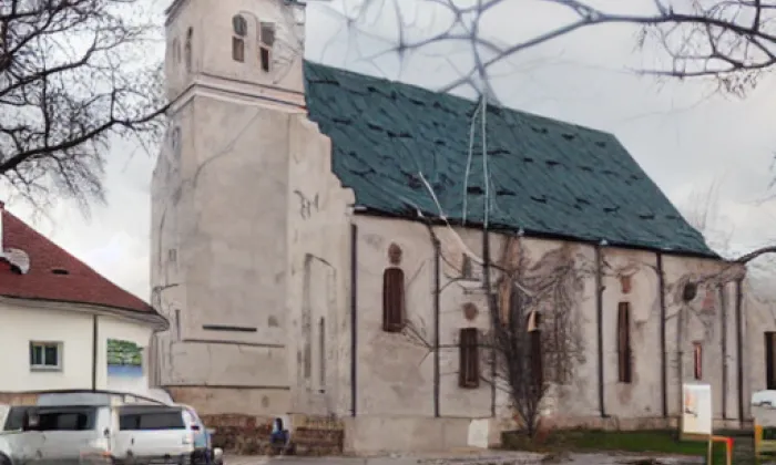 kostel Povýšení svatého Kříže (Doubravník) – jaro