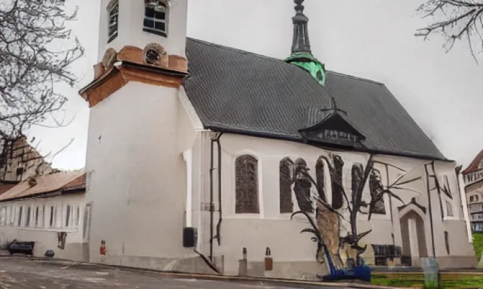 kostel Povýšení svatého Kříže (Doubravník) – zima