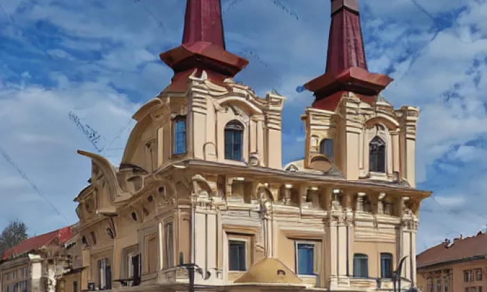 Kostel Povýšení svatého Kříže (Kadaň) – noc