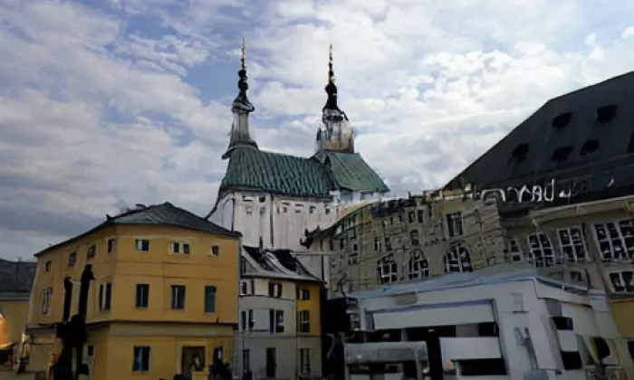 Kostel Povýšení svatého kříže (Prostějov) – winter