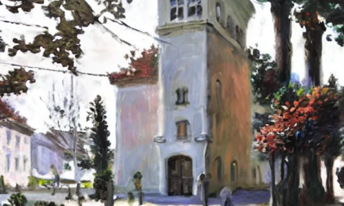 kostel Povýšení svatého Kříže (Rozhraní) – jaro